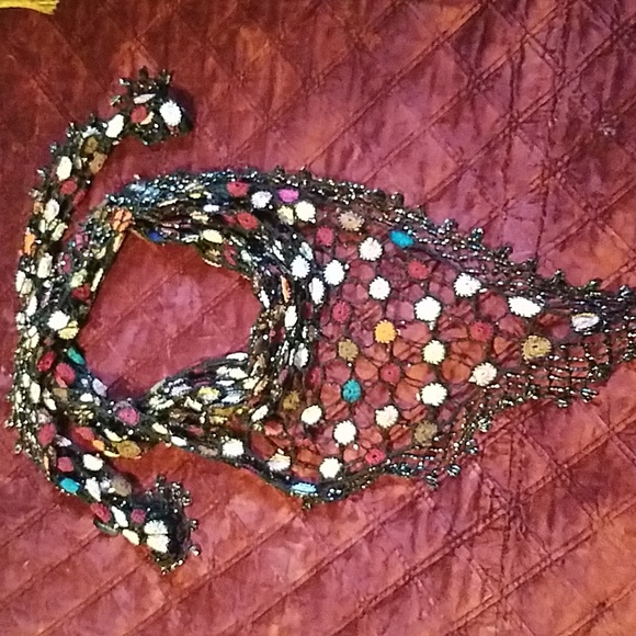 Boho Embroirdered Shawl/Scarf/Wrap - Picture 6 of 11